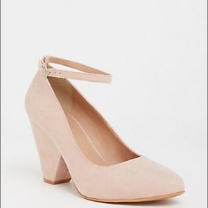 Torrid Blush Cone Heel with ankle strap